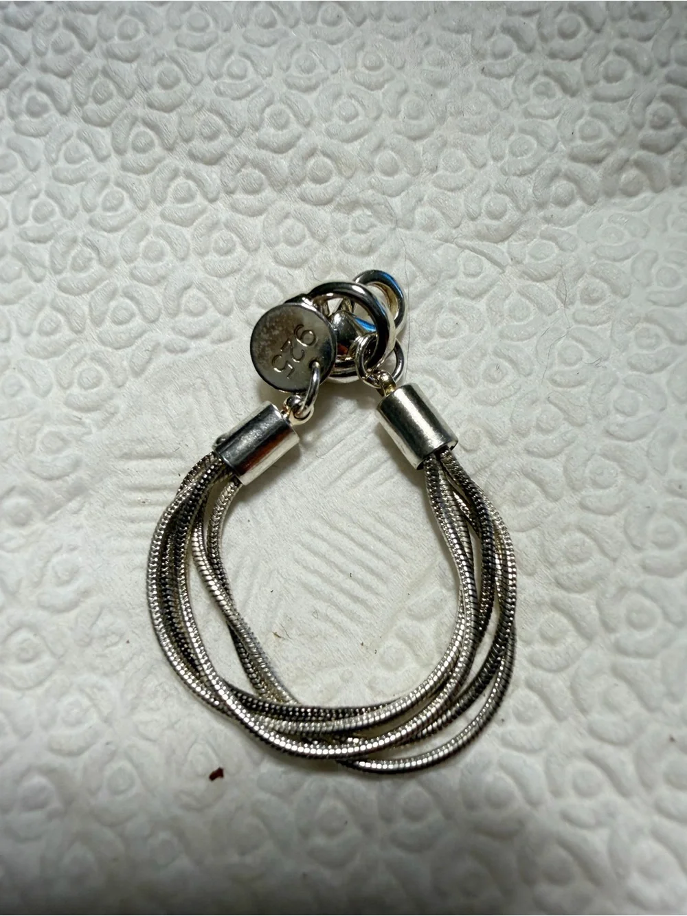 Silver Multi-Strand Chain tide - Unbranded